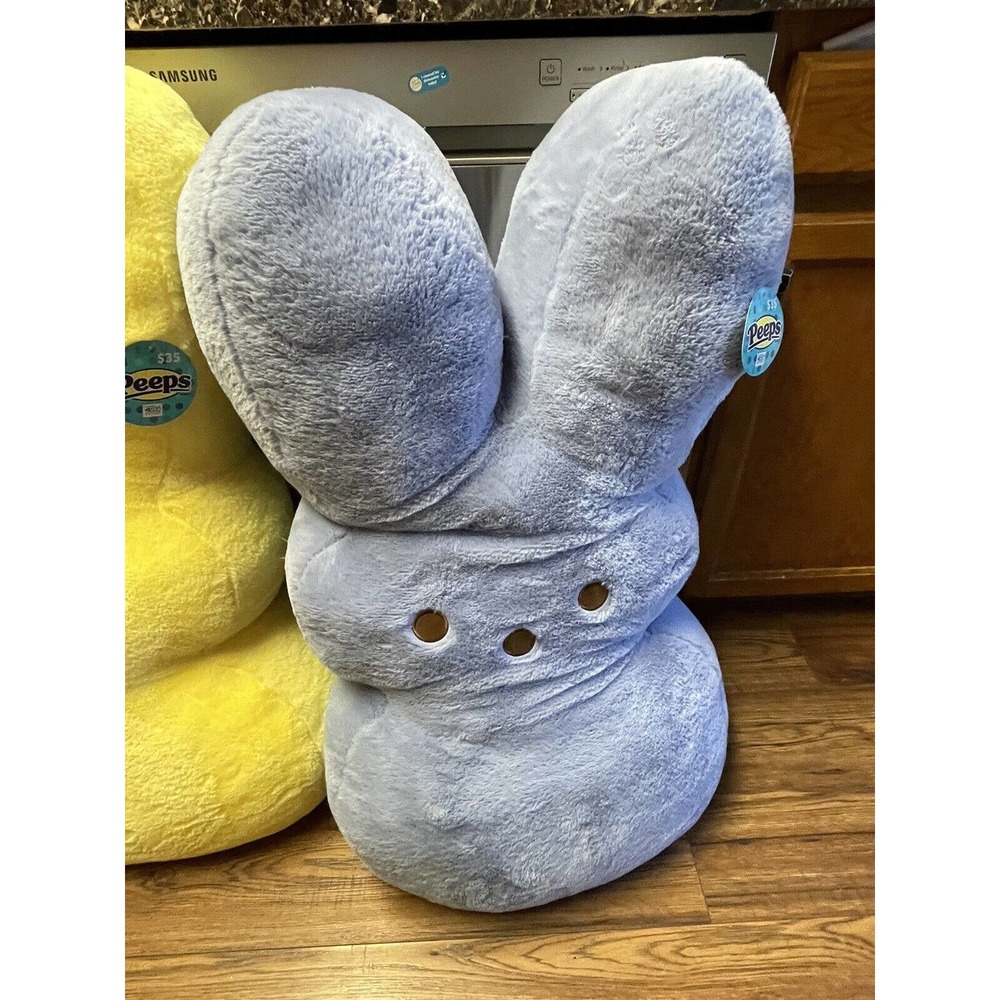 Peeps Jumbo Plush Baby Blue Pastel Easter Bunny Stuffed XL Giant 38" New 2022